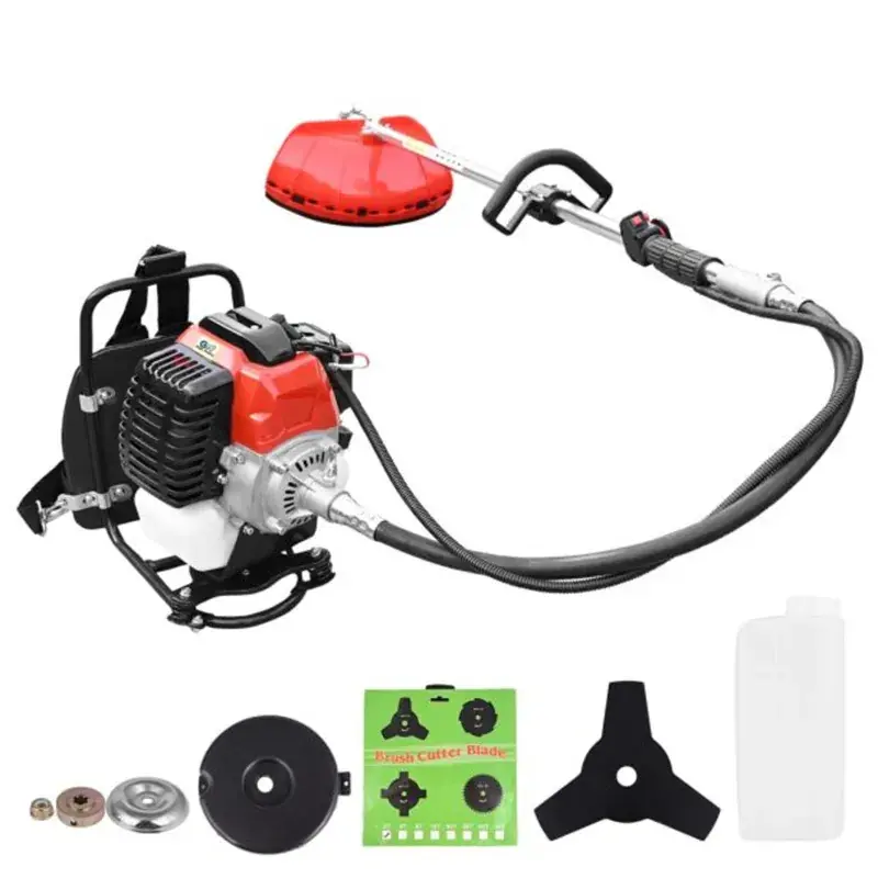 Limited Offer Gigawatts XLNT XL-BG520, 2 Stroke 32.6cc Backpack Brush Cutter with Accessories | Grass Trimmer | Crop Trimming Machine