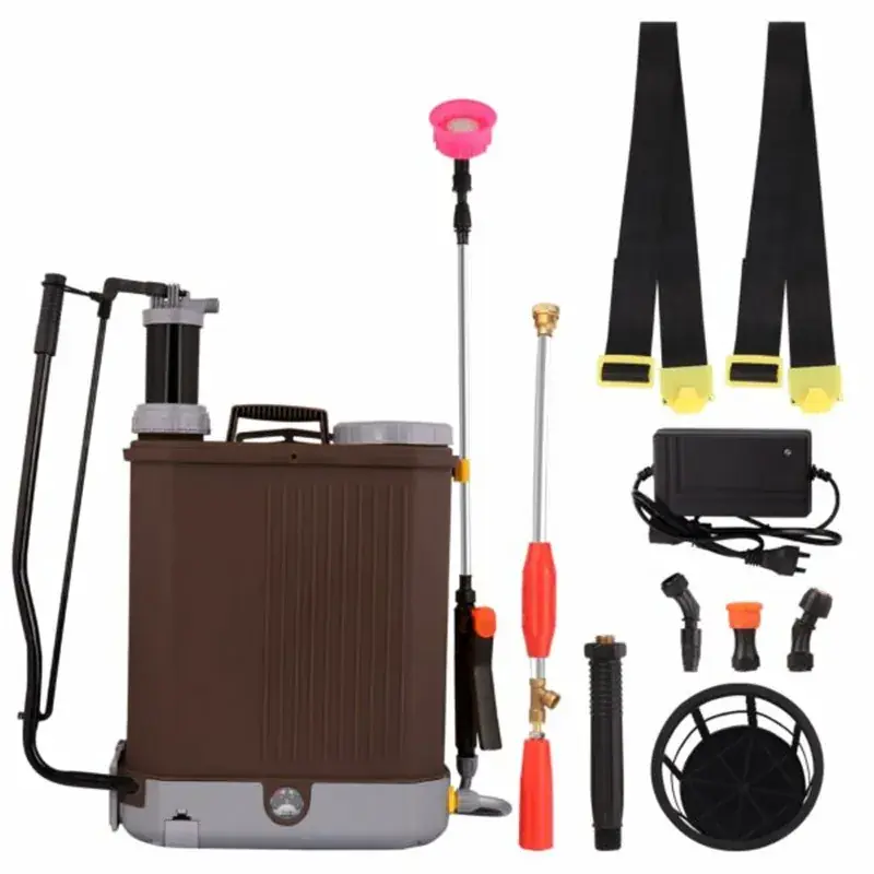 New Arrival GIGAWATTS Agro 2 in 1 Battery and Manual Sprayer 12V 8Ah Knapsack Spray with Free 16L Tank Capacity for Gardening Farming Sanitization (Pack of 1)