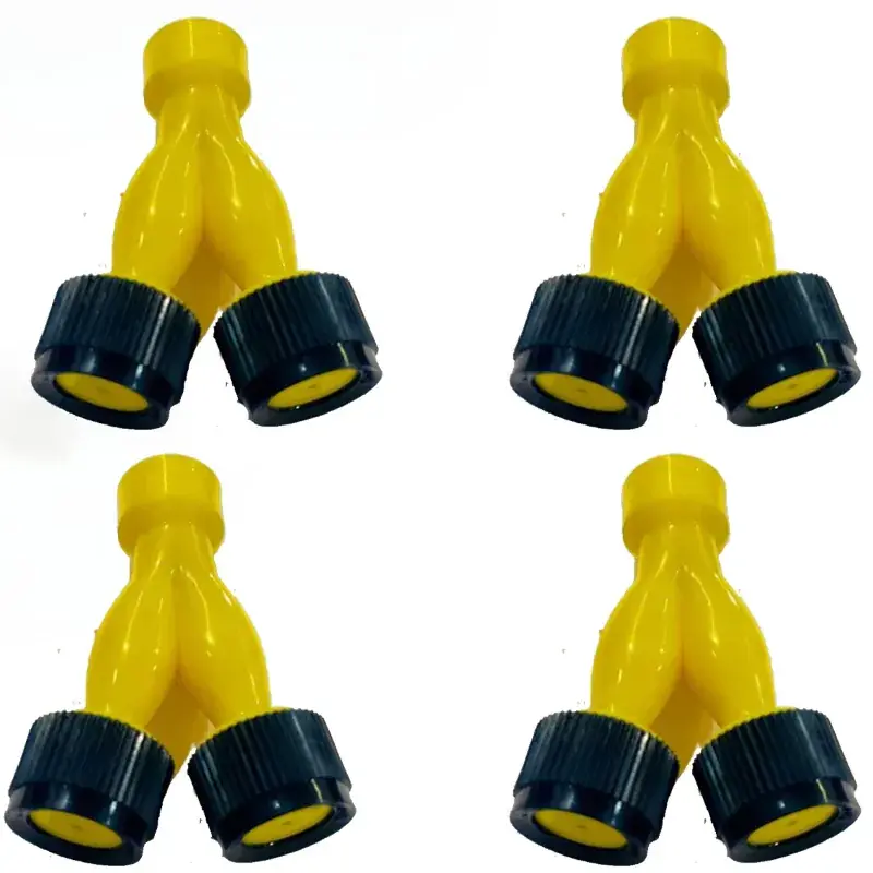 Wholesale Heavy Duty Brass Thread V Type 2 Face Single Hole Nozzle For Battery Sprayer(Pack-4 Pieces)