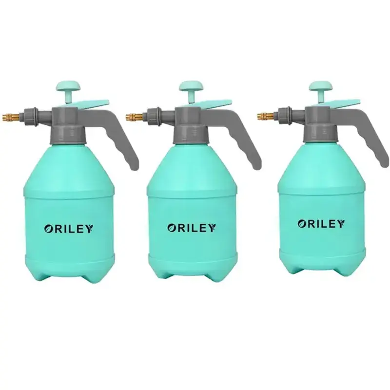 Fast Shipping Oriley Multifunctional Manual Garden Spray Pressure Pump Water Bottle with Nozzle 1.5 L Hand Held Sprayer (Pack of 3)