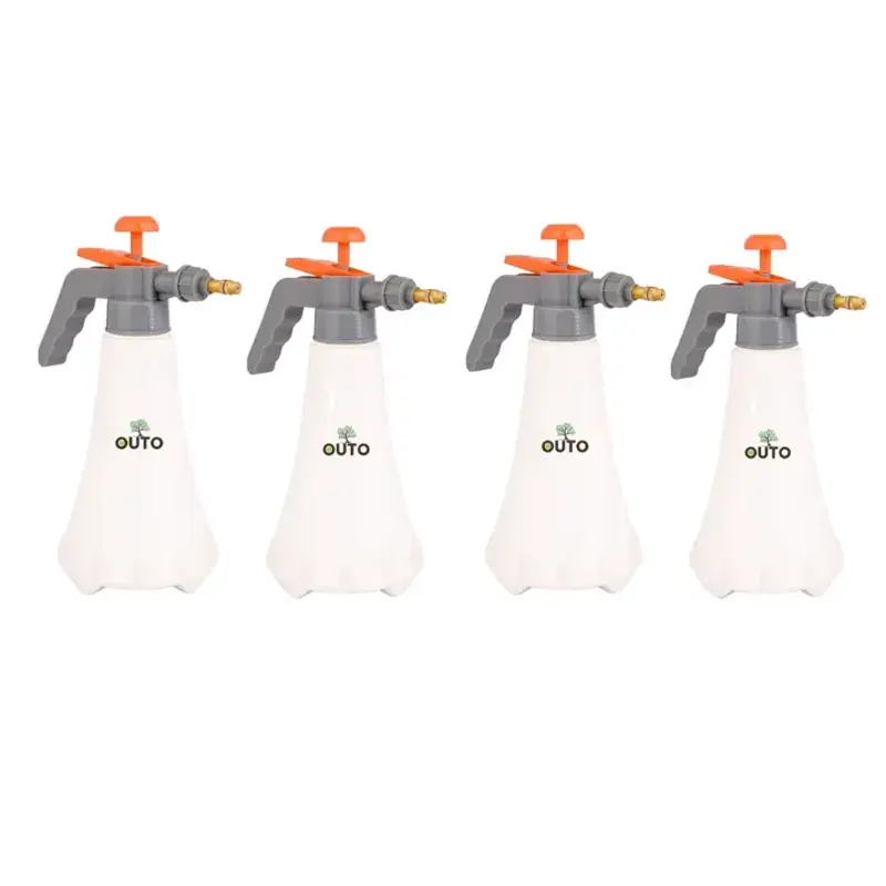 OUTO Agro 1000ml Pressure Spray Pump Bottle with Adjustable Nozzle for Garden 1 L Hand Held Sprayer (Pack of 4) Trending