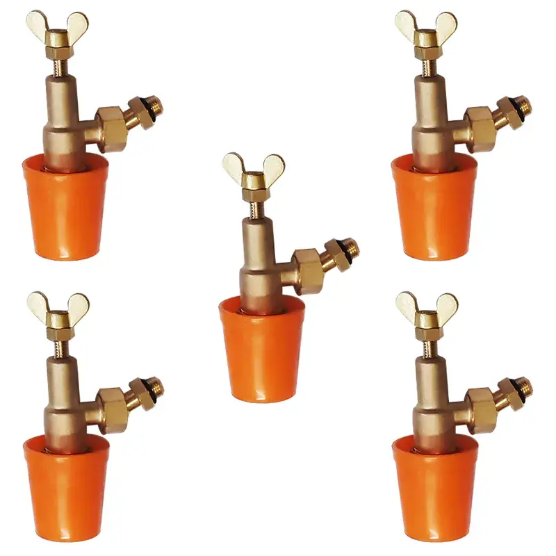 Weekend Sale Made in India 61mm Turbin Ceramic Nozzle With Connector For Turbin Spray Gun, Adjustable Htp Nozzle for Boom Sprayer(Pack-5 Pieces)