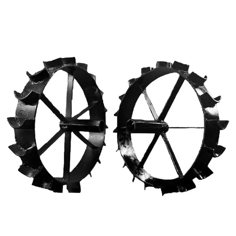 Worldwide Shipping 2 Pcs of 16 inch Economy Big Iron Wheel for 5 to 12 HP Diesel Power Tiller 5.0