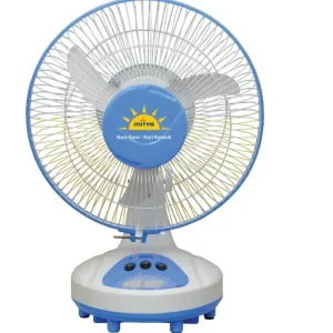 Mitva MF-775C, 12 inch Rechargeable Table Fan with a Charger 5.0 Editor’s Pick