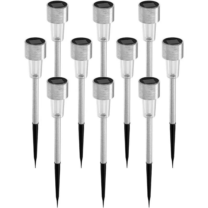 Next Day Delivery GIGAWATTS Solar Pathway Light Outdoor Landscape Lighting Decorative Driveway Spotlights for Pathways & Garden (Pack of 10) 5.0