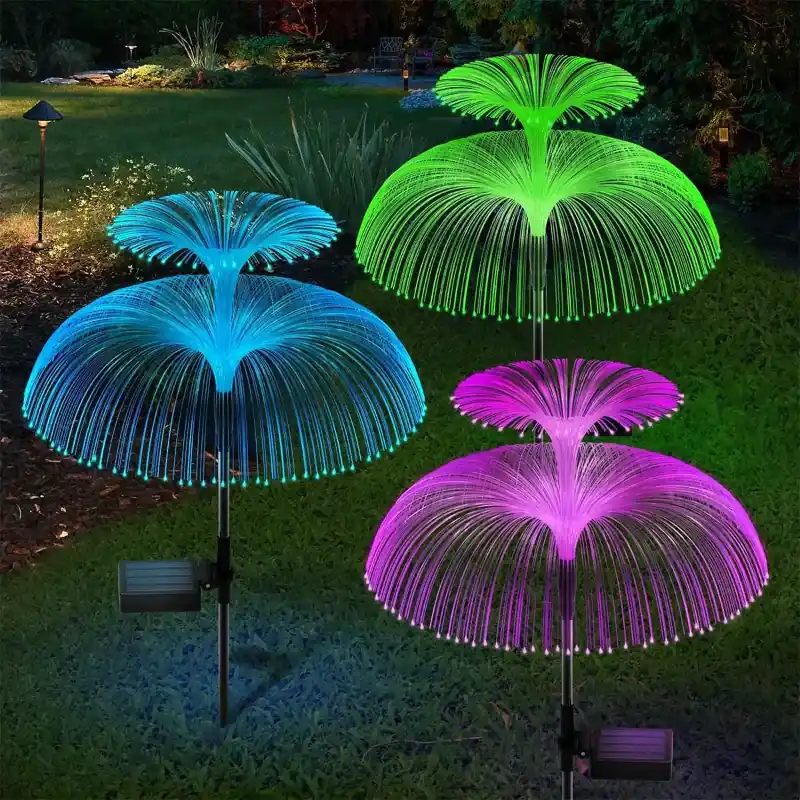 GIGAWATTS GW-905 Solar Jellyfish Garden Light 2V Panel 600mAh BIS Approved Waterproof Lamp with for Backyards & Pathways New Arrival