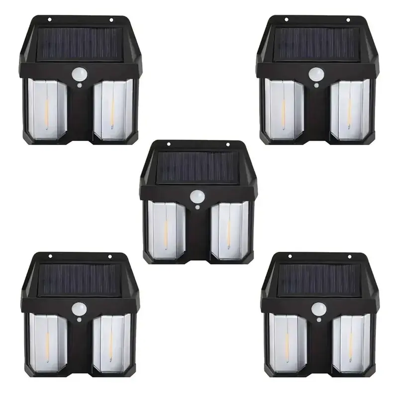 Wholesale Gramstrong Republic Double LED Solar Lamp Outdoor Garden Solar Wall Light for Home (Pack of 5) 5.0