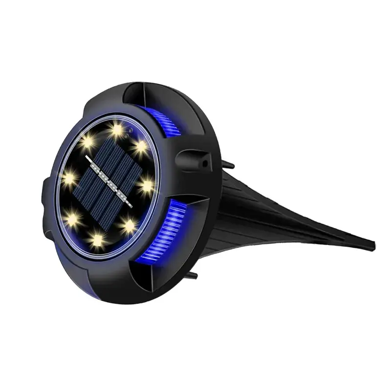 GIGAWATTS 8 LED Solar Ground Waterproof Lights with Rechargeable Battery Smart Sensor for Garden & Pathways(Pack of 4) 5.0 Bargain