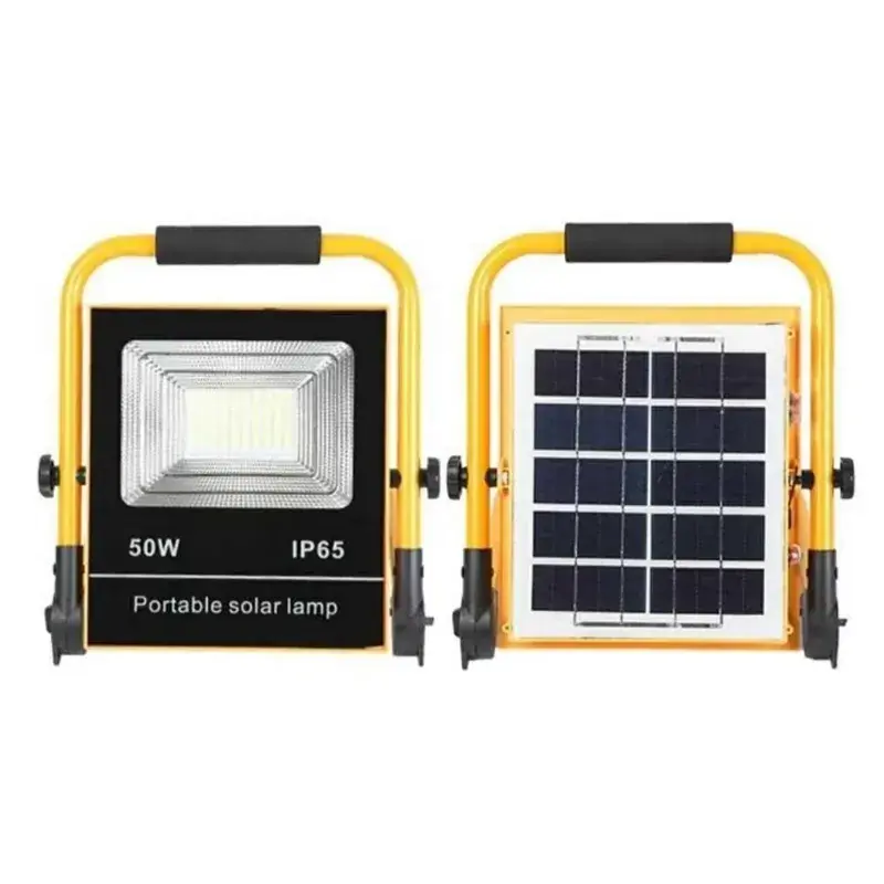 Wholesale Gramstrong Republic Solar Rechargeable Portable Waterproof Floodlight of 50W LED with 2 Charging Modes for Outdoor Use 4.0