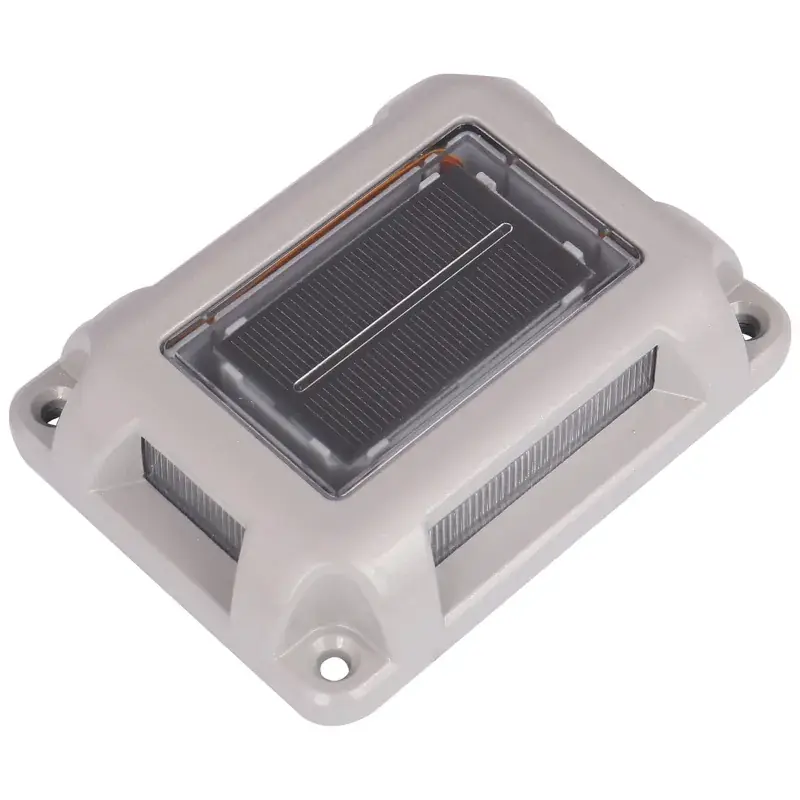 GIGAWATTS GW-709 Solar Road Stud Light with 2V/0.3W Panel 1.2V/1200mAh Ni-MH AA Battery for Garden, Pathway, Patio & Yard Premium