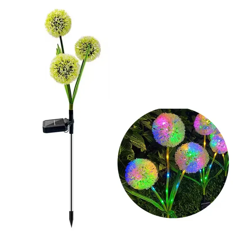 GIGAWATTS GW-919 3 Dandelion Solar Light 36 LED Garden Lamp with 2V Panel & 600mAh AA Battery for Courtyard, Patio, Lawn Save Now