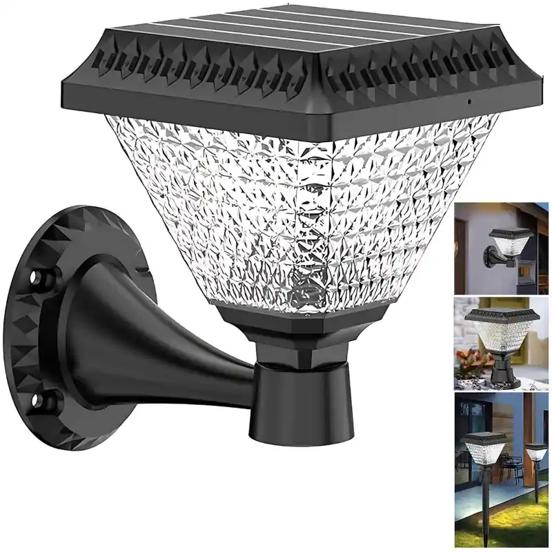 GIGAWATTS 33 LED Solar Gate Pillar Lamp 10W Brightness 1200mAh Battery ABS Garden While Supplies Last