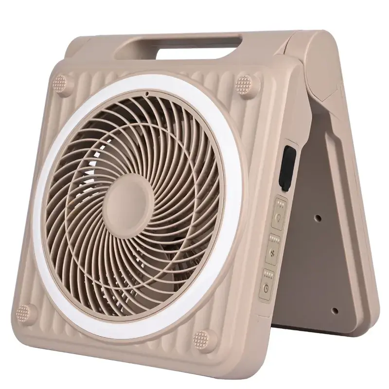 Giga Watts HGN1120 Portable LED Solar Fan with Panel 1000 mAh Rechargeable Battery for Outdoor, Indoor, Camping & Garage Special Offer