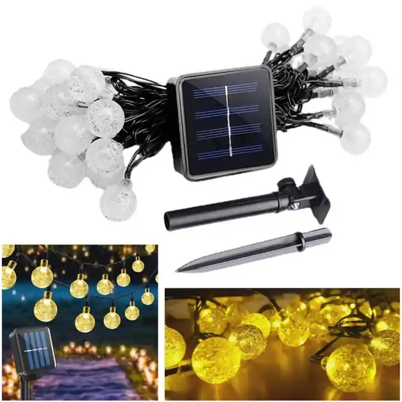 Mega Sale GIGAWATTS 50 7m LED Solar Bubble Ball Light Decoration Lighting for Garden, Outdoor Wedding Party Yard(Pack of 1)