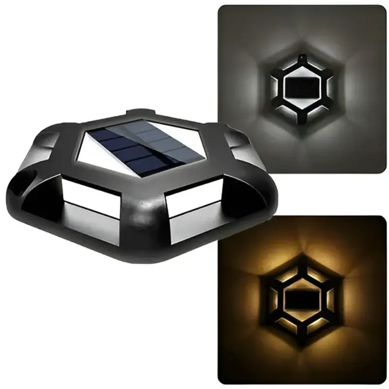 GIGAWATTS GW-710 Solar Road Stud Light with 2V/0.18W Panel 1.2V/1200mAh Ni-MH AA Battery for Garden, Pathway, Patio & Yard Latest