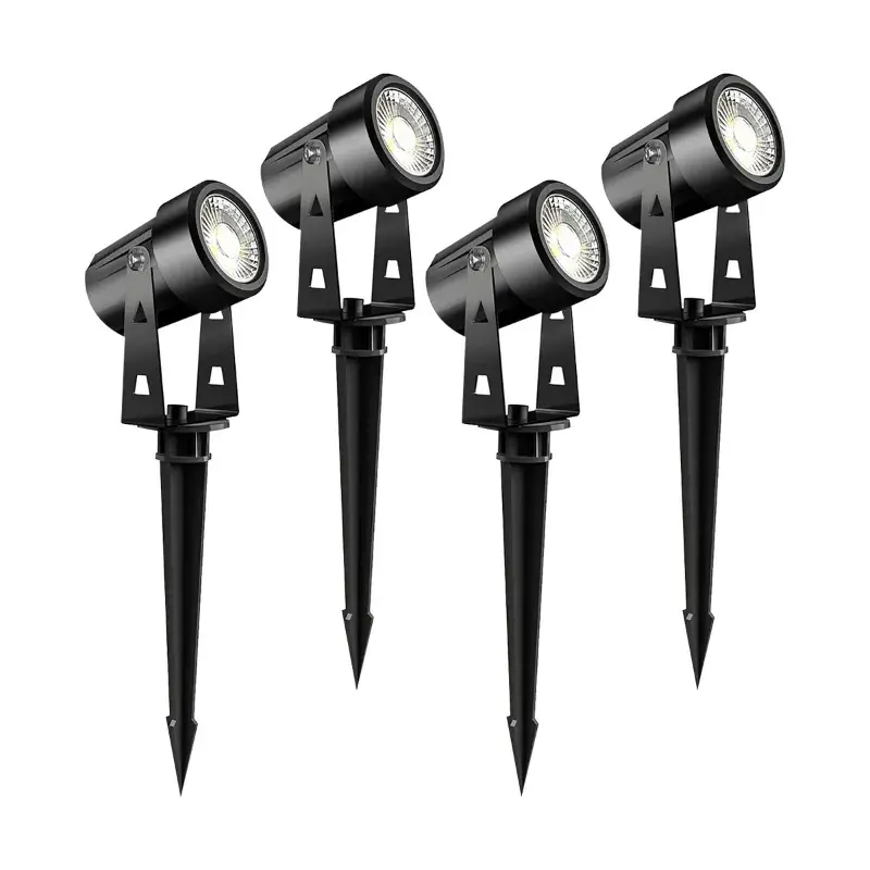 GIGAWATTS GW-163-04 4 LED Solar Spotlight 600mAh Battery with 6V Panel & Remote for Driveway, Pathway (4 Pcs, Warm White) Viral