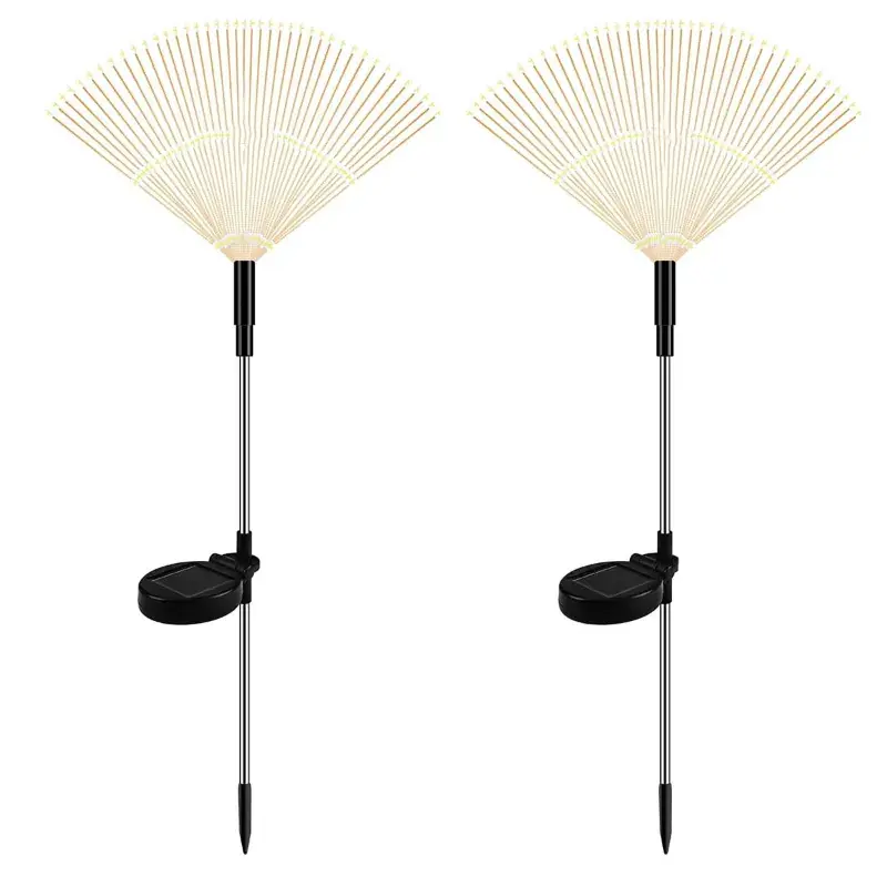 GIGAWATTS Outdoor 90 LEDs Solar Firework Light 2 Lightning Modes Water Resistant for Lawn, Yard & Patio (Multi-Color) Brand New