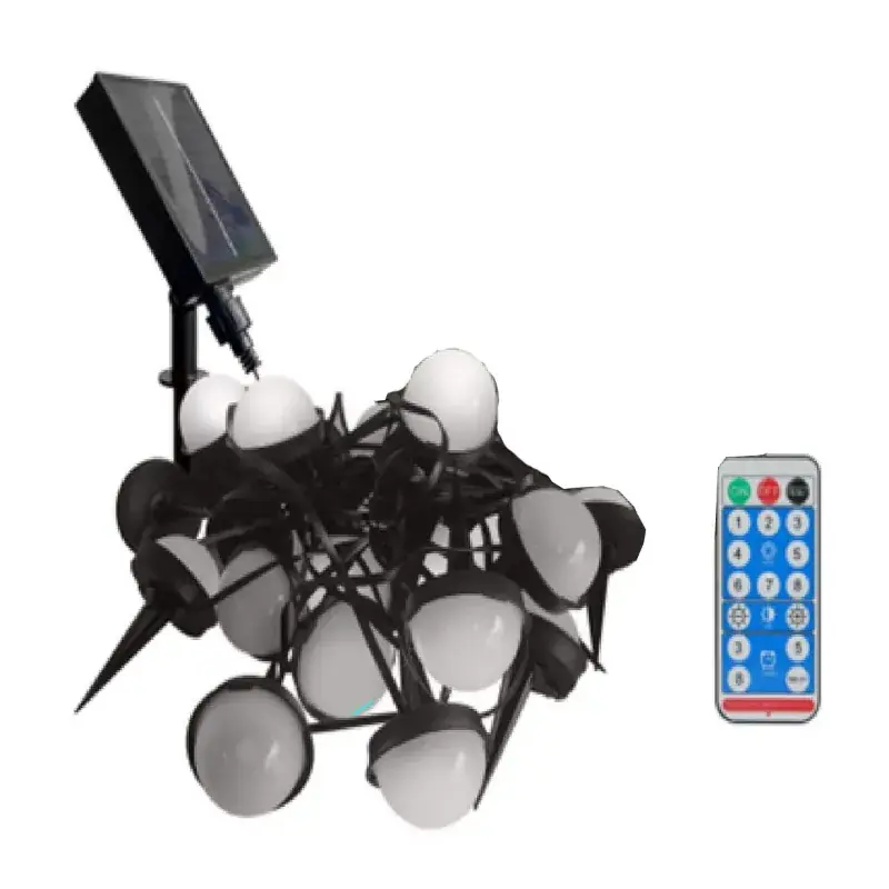 Latest GIGAWATTS GW-500-WW Solar Ground String Lights with Panel 1200 mAh Ni-MH Battery Sidewalk, Driveway & Pathway (Pack of 1) 5.0