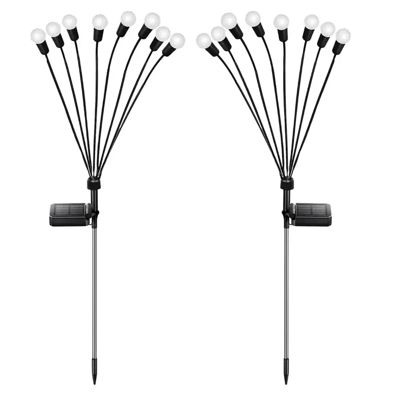 GIGAWATTS Firefly 10 LED Solar Garden Light Automatic Waterproof Ground Festival Decoration Lamp for Outdoor (Pack of 2) 5.0 Super Sale