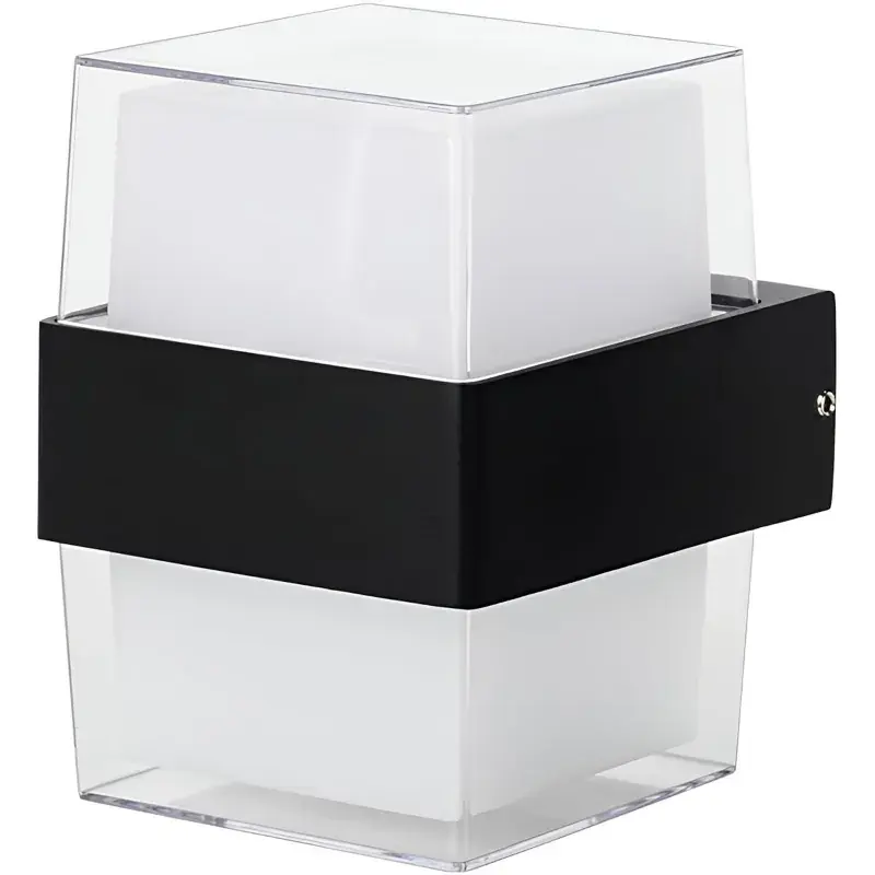 One Day Deal GIGAWATTS 12W LED Cube Shaped Wall Light Modern Mounted Corded Electric Matte Acrylic Lamp for House, Patio & Garden Small description