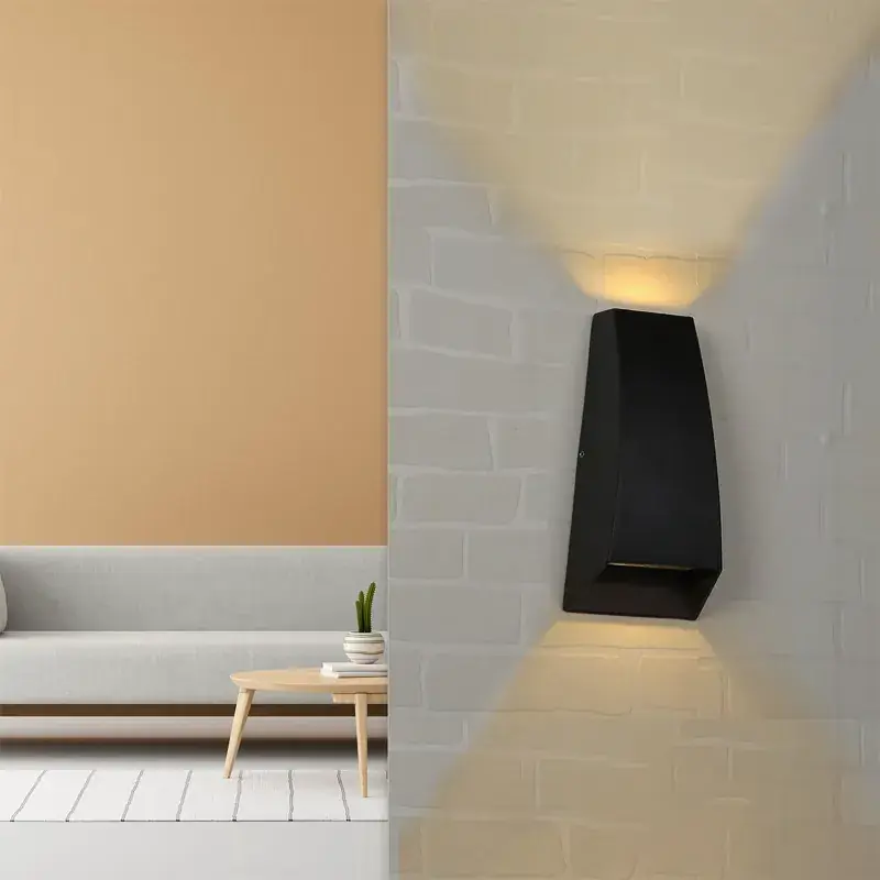 Budget GIGAWATTS 9W Pyramid Wall Light 2 Way 110LM COB LED Up Down Sconce Lamp for Home, Yard, Staircase, Living Room, Bedroom