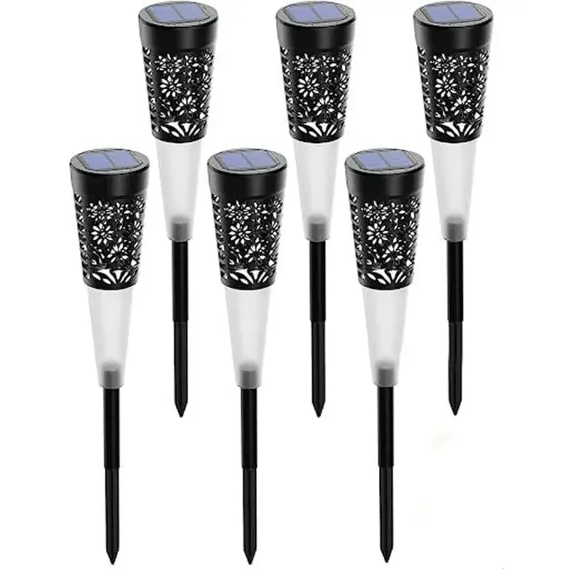 Premium GIGAWATTS Outdoor Solar Pathway Aluminium Lights with Ground Lamps for Walkway, Driveway, Patio & Courtyard (Pack of 6)