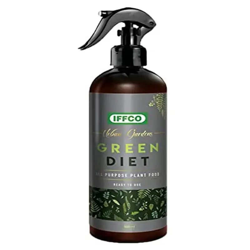 Same Day Shipping IFFCO Urban Gardens 500ml Green Diet- Organic Plant Food for Indoor & Outdoor Potted Plants (Ready to Use)(Pack-1 Pc) 4.3