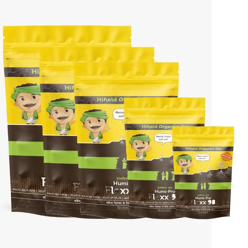 Price Drop Hifield Humi Pro Flexx 98 WSF (Potassium Humate 98%) Growth Promoter Water Soluble Fertilizer(Quantity-200 gm)