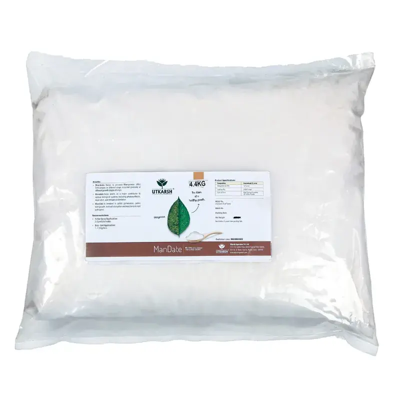 Weekend Sale Utkarsh ManDate (Manganese - Mn 10% EDTA Chelated, 100 % Water Soluble Foliar Spray Fertilizers) | 4.4 kg(Pack-1 x 4.4 kg)