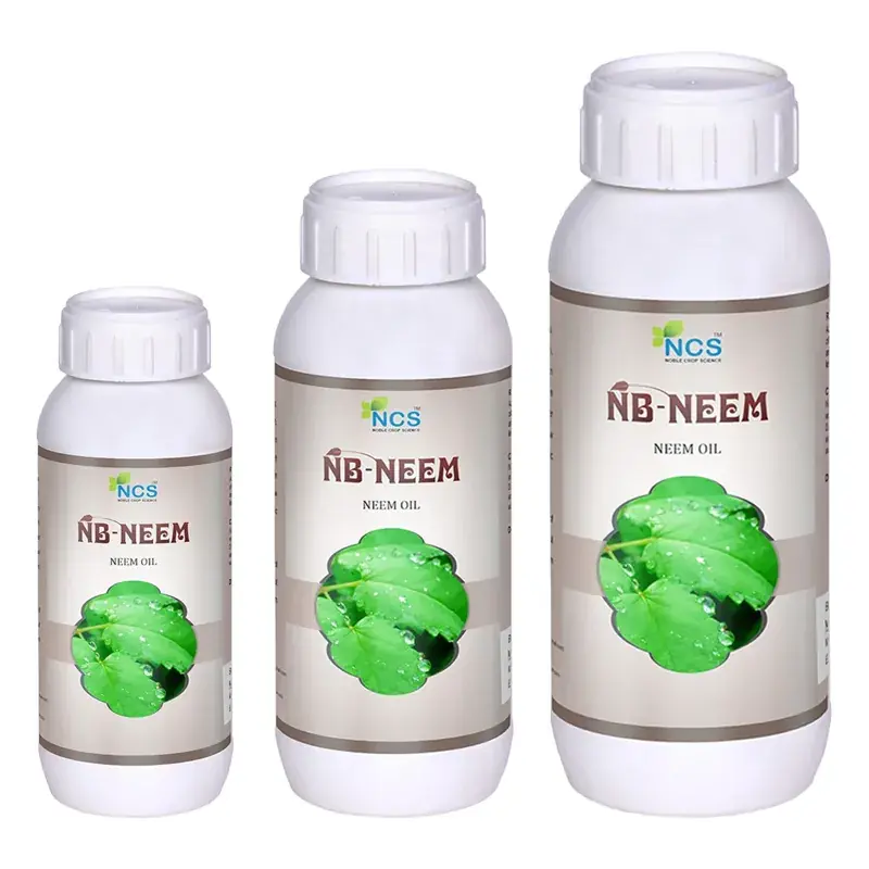 Noble Crop Science NB Neem | Natural and Water Soluble 345 PPM Neem Oil for Thrips, White Flies, Aphids, etc(Quantity-250 ml) Direct From Factory