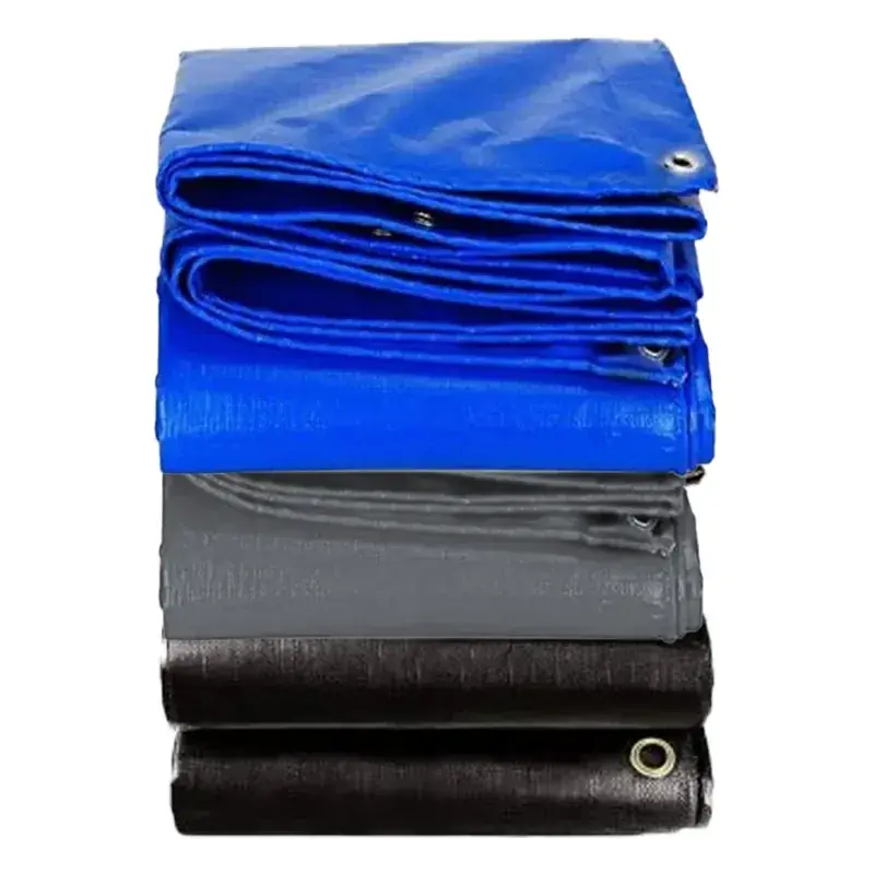 ZN Global 550 GSM 10 feet x 12 feet Nylon Fabric, PVC Coated, UV Protected, Waterproof Tarpaulin Sheet(Color-Blue Color) Price Cut