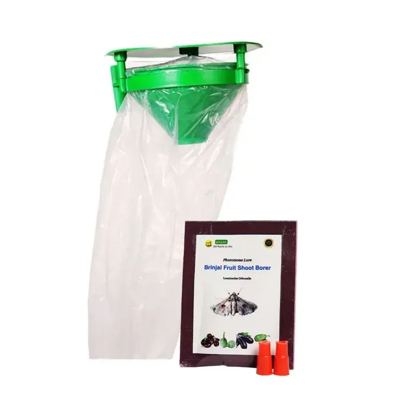 Buy Online WAVAR Funnel Trap with Brinjal Fruit Shoot Borer(Pack-6 Traps with 6 Lures)
