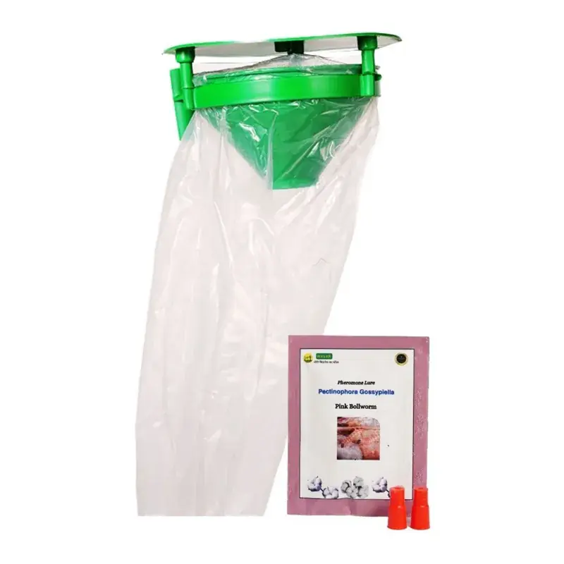WAVAR Funnel Trap with Pectinophora Gossypiella | Pink Bollworm(Pack-6 Traps with 6 Lures) Place Order