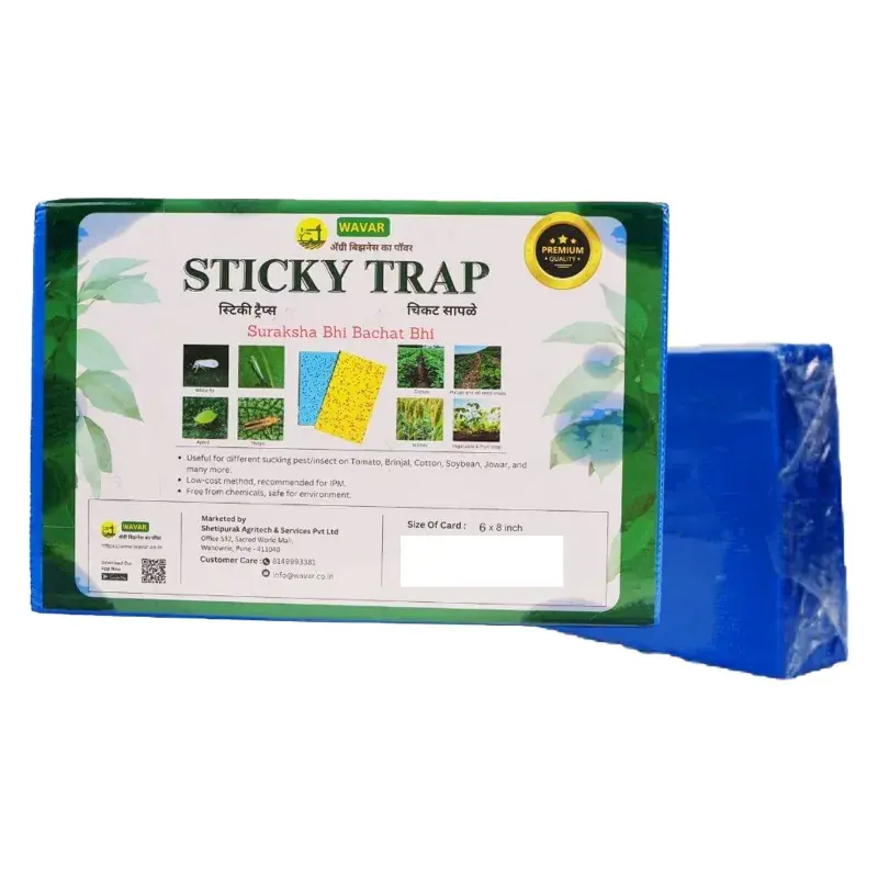 Discount WAVAR A5 Size (6 x 8 inch) Blue Sticky Trap(Pack-Bundle of 1)