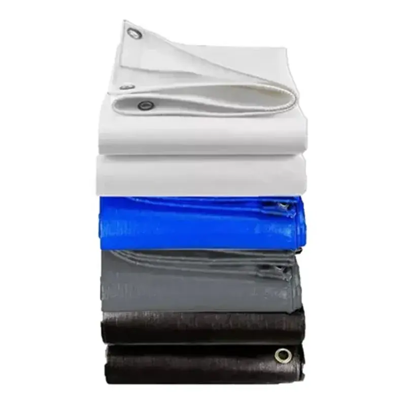 ZN Global 450 GSM 36 feet x 27 feet Nylon Fabric, PVC Coated, UV Protected, Waterproof Tarpaulin Sheet(Color-White) Wholesale
