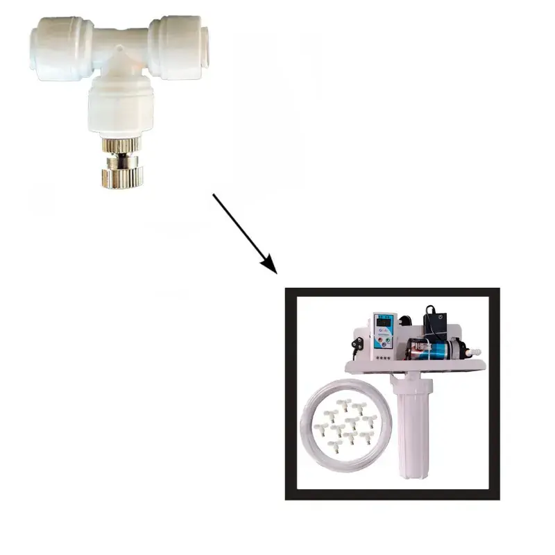 While Supplies Last Simar Agro 6MM Quick Pushing Nozzles And 1/4 inch (0.635 cm) Three Way T Connectors For Mist System (Pack Of 5) 5.0