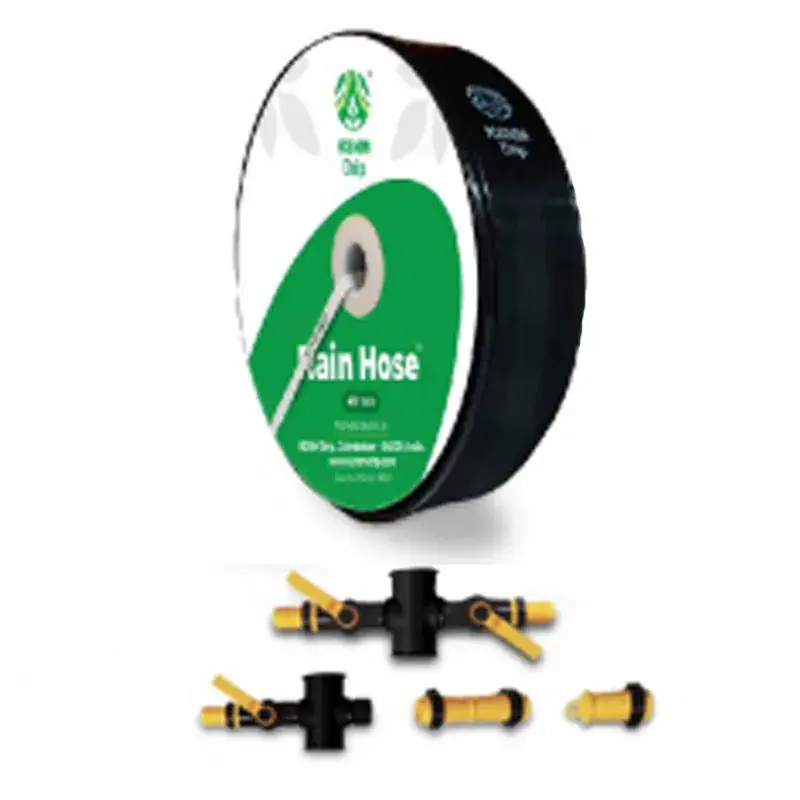 Factory Price KSNM 350 micron 40 mm 100 meter Rain Hose Kit with Accessories for 1/8 acre Area | Suitable for Irrigation Purpose