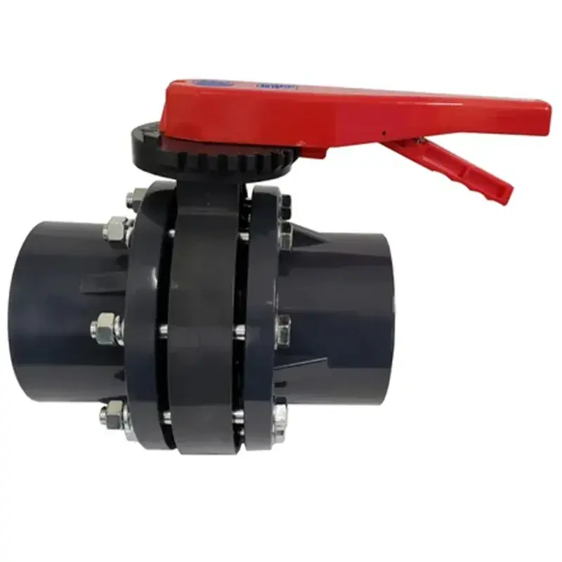 WaterSun 2.5 Inch PVC Butterfly Valve for Irrigation use, water treatment, chemical processing Limited Edition