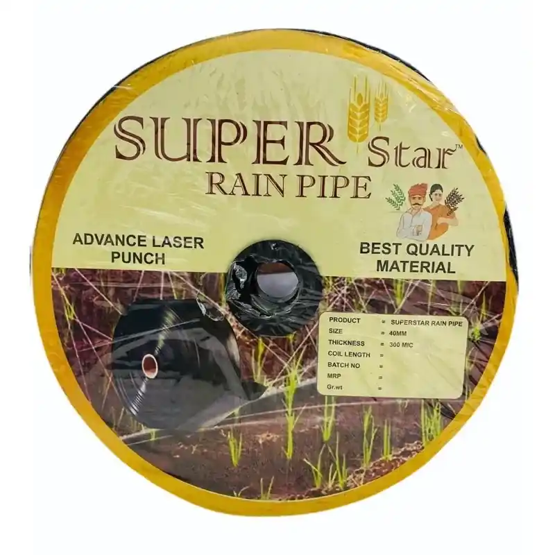 Get Yours Super Star 40 mm, 300 feet Rain Pipe | Suitable for Irrigation Purposes