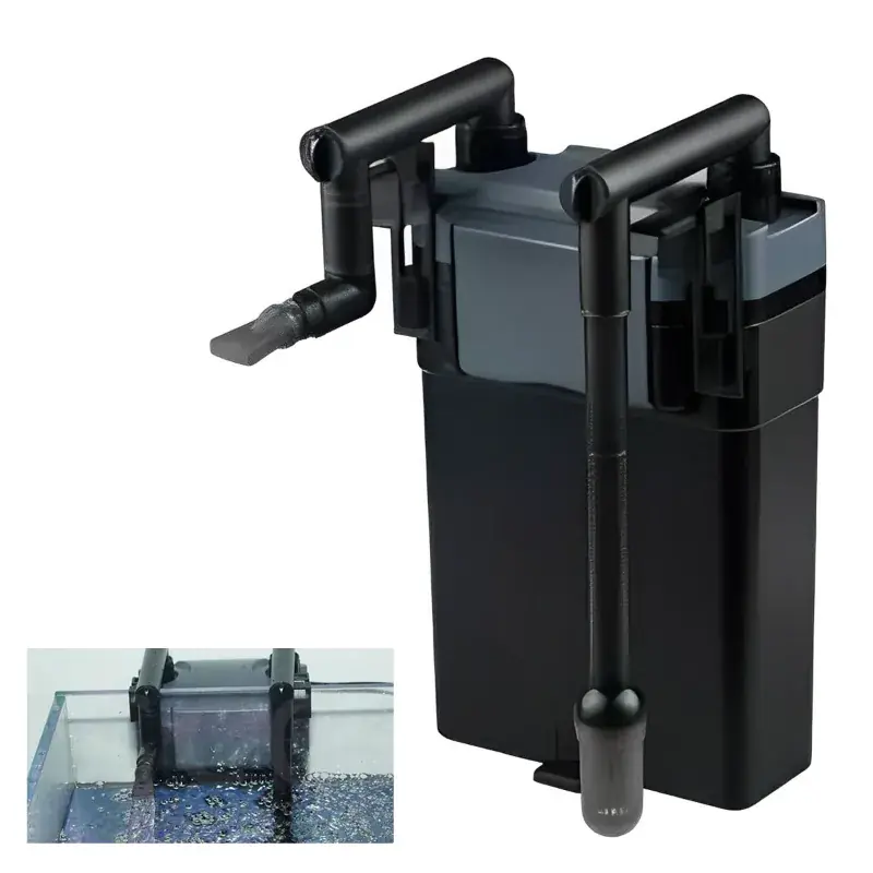 SunSun HBL 803 External Hang On Canister Filter 6W & 500 LPH with Biological Filtration for Salt Water and Fresh Water Exclusive