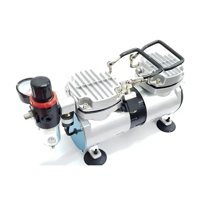 Akari 6 Bar Max. Pressure Mini Oil Free Air Compressor 35 LPM with Double Piston and Double Cylinder Buy Online